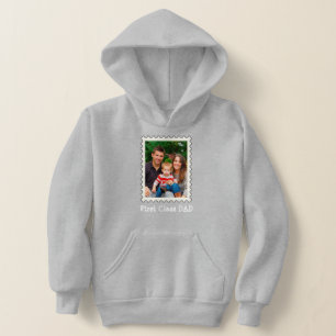 First Class Vater Bester Vater Jederzeit benutzerd Hoodie