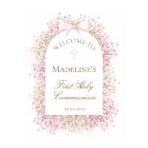 First Communion floral welcome