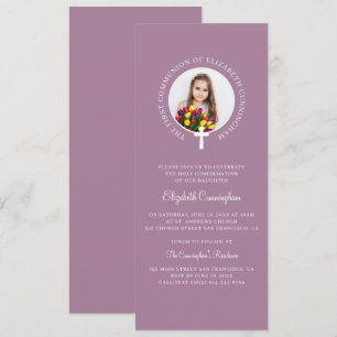 First CommunityGirl Custom Foto und Simple Cross Einladung