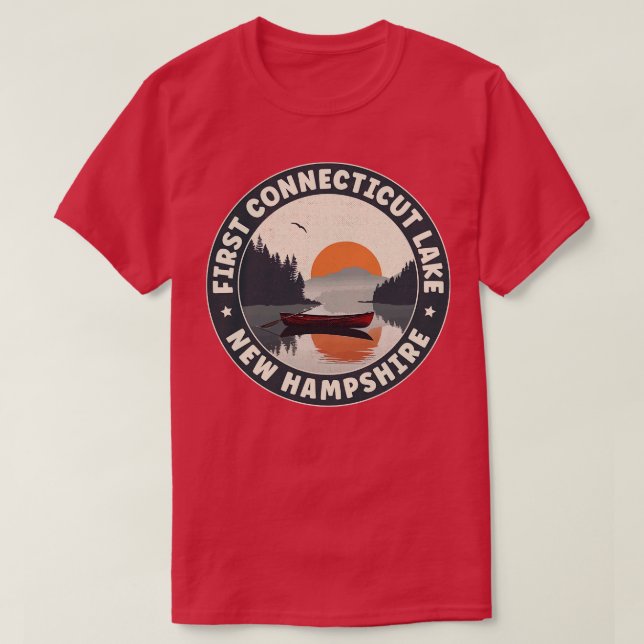 First Connecticut Lake New Hampshire T-Shirt (Design vorne)