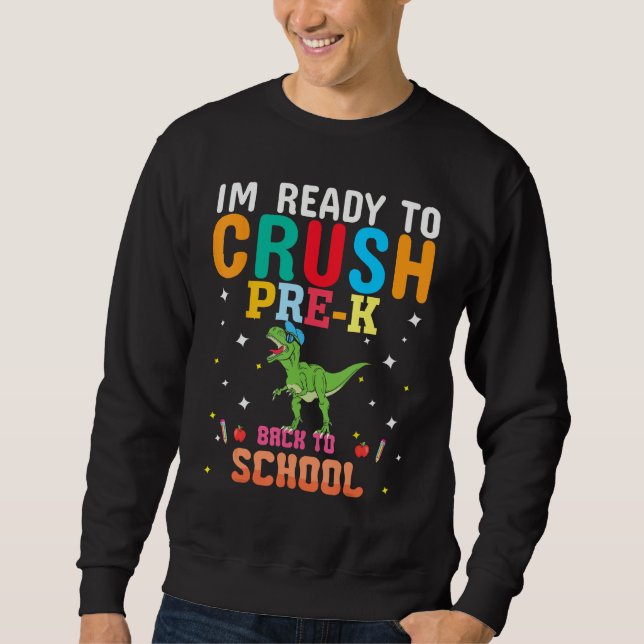 First Day Of 6th Grade Boys Girls Back To School Sweatshirt (Vorderseite)