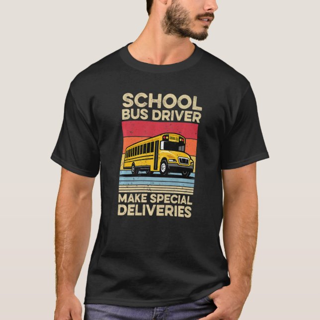 First Day Of School Bus Driver Men Women  Bus Driv T-Shirt (Vorderseite)