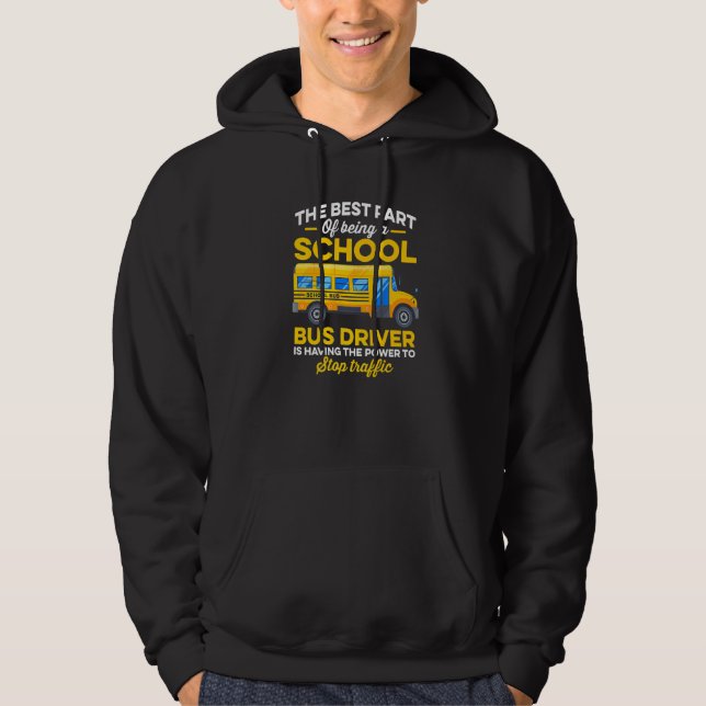 First Day Of School Busman  School Bus Driver Hoodie (Vorderseite)