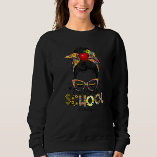 First Day Of School Paraprofessional Life Leopard  Sweatshirt