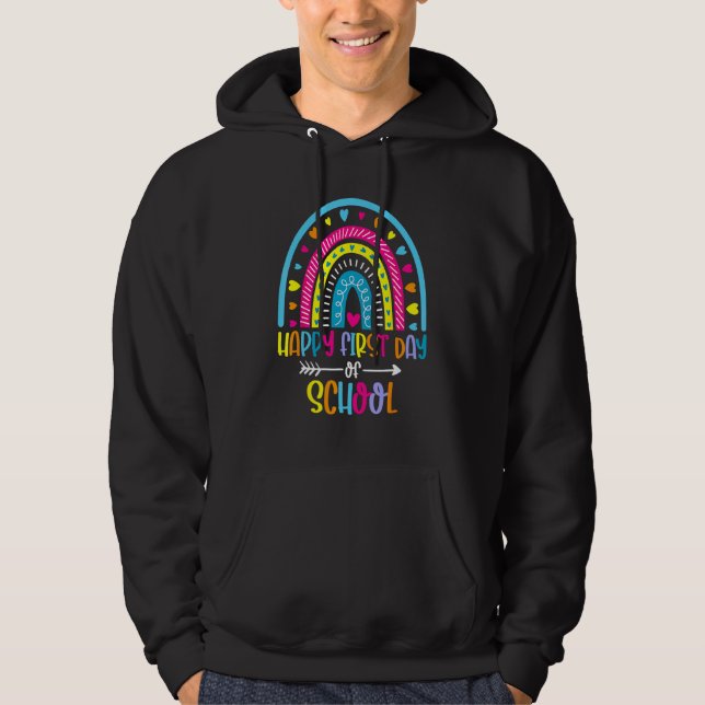 First Day Of School Teachers Students Back To Scho Hoodie (Vorderseite)