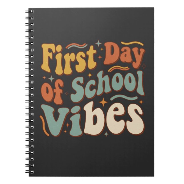 First Day of School Vibes Back to School Gift Notizblock (Vorderseite)