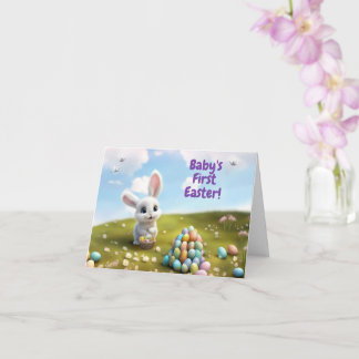 First Easter for Baby Cute Easter Bunny Karte