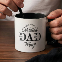 First Father’s Day Certified Dad Mug New Dad Gift
