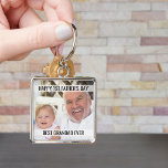 First Fathers Day Foto Best Grandad Ever Schlüsselanhänger<br><div class="desc">First Fathers Day Foto von keychain for the Best Grandad Ever. You can add your favorite foto (which is displayed in square / instagram format) and you can zenedit all of the wording, if you wish. It currently reads "happy 1st father's day ... best grandad ever" which you can keep...</div>