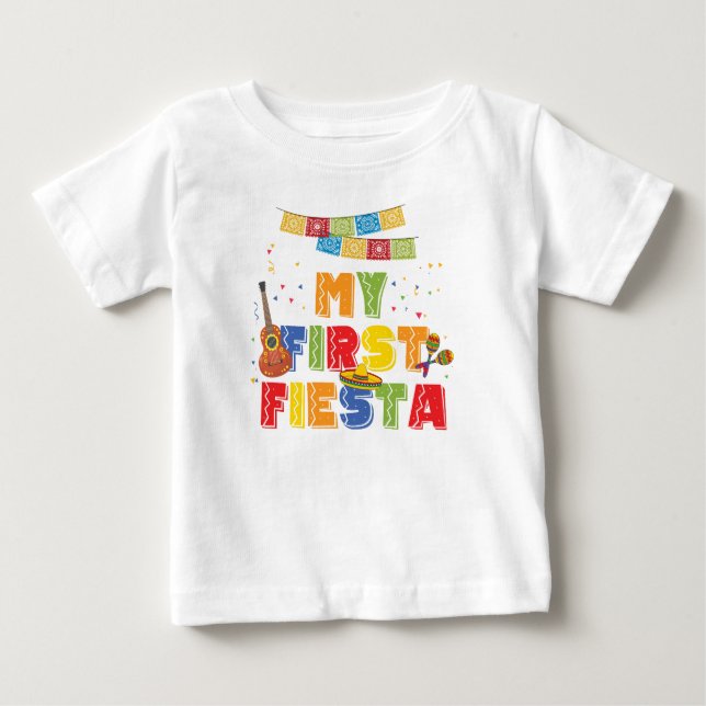 First Fiesta Boy Birthday Tshirt (Vorderseite)