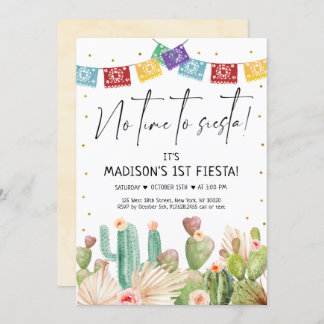 First Fiesta Cactus Boho Birthday Einladung