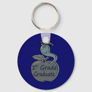 first.grade.graduate.apple schlüsselanhänger