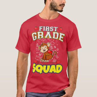 First Grade Squad Funny Elementary School T-Shirt