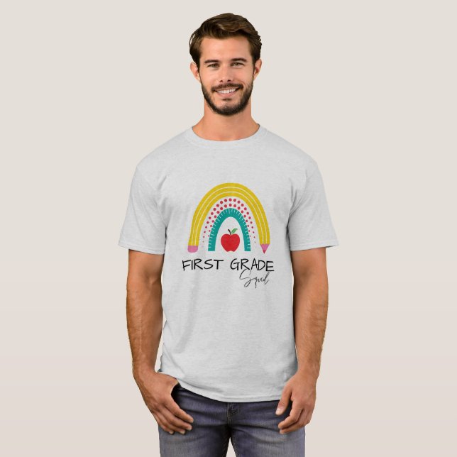 First GRADE Squad Rainbow Lehrer Schüler B2S T-Shirt (Vorne ganz)