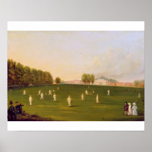 First Grand Match of cricket played by members of Poster