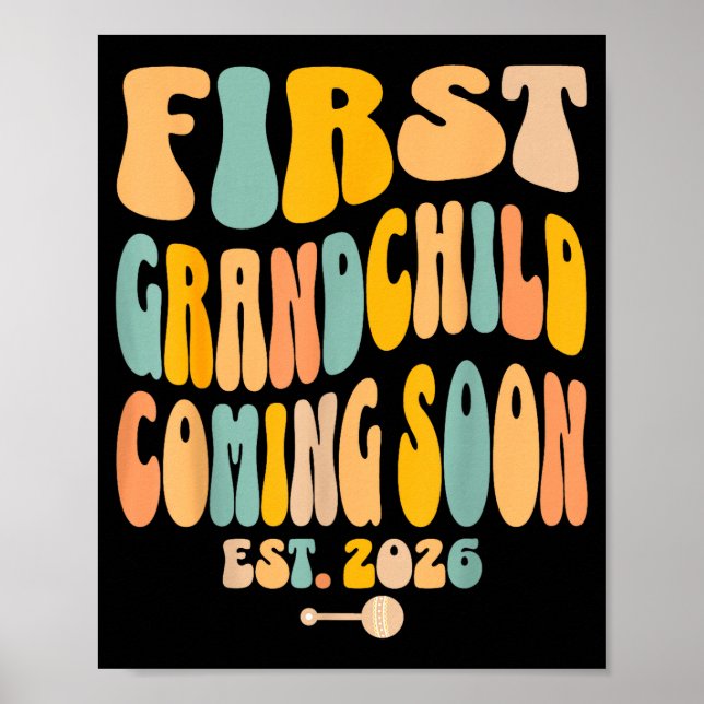 First Granhild Coming Soon 2026 Baby Announcement  Poster (Vorne)