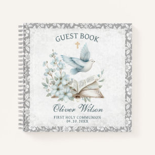 First Holly Communion Book and Dove Guest Book Notizbuch
