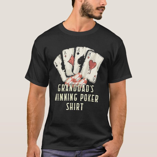 First I Poker then I Poke Her Card Game Couples Po T-Shirt (Vorderseite)