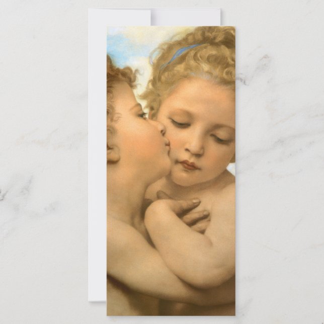 First Kiss (Engeldetails) von Bouguereau (Vorderseite)