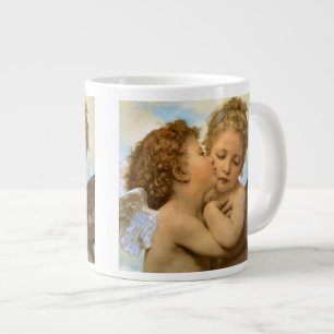 First Kiss (Engeldetails) von Bouguereau Jumbo-Tasse