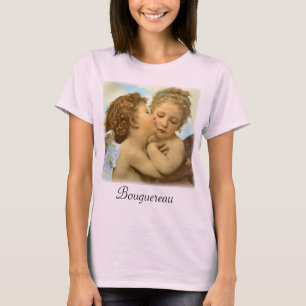 First Kiss (Engeldetails) von Bouguereau T-Shirt
