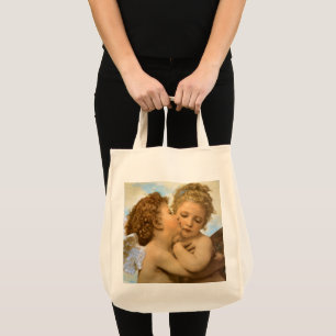 First Kiss (Engeldetails) von Bouguereau Tragetasche