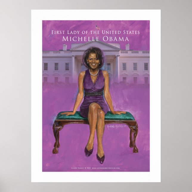 First Lady of the US.-Michelle Obama 52 x 69,33 Poster (Vorne)