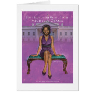 FIRST LADY-POSTKARTE MICHELLE OBAMA