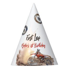 First Lap Little Racer 1st Birthday Partyhütchen