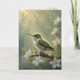 First Light Kin Hummingbird Greeting Card Karte