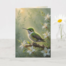 First Light Kin Hummingbird Greeting Card Karte