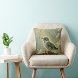 First Light Kin Hummingbird Throw Pillow Kissen