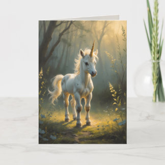 First Light Kin Unicorn Greeting Card Karte