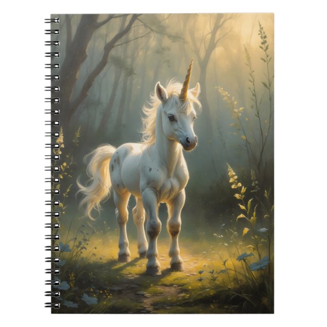 First Light Kin Unicorn Notebook Notizblock (Vorderseite)