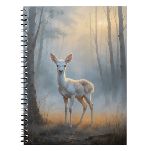 First Light Kin White Stag Notebook Notizblock (Vorderseite)
