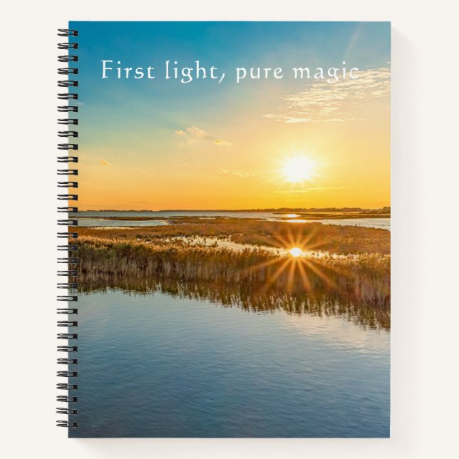 First Light Pure Magic Marschland  Notizbuch (Vorderseite)