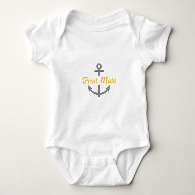 First Mate Anchor Baby Strampler (Vorderseite)