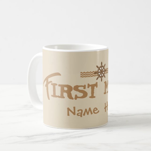 First-Mate-Bootstasse Tasse (Vorderseite Links)