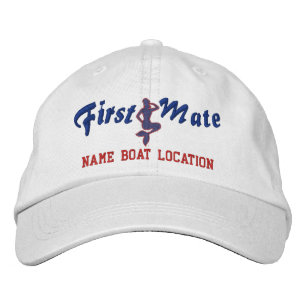 First Mate Mermaid Cap Personalize es! Bestickte Baseballkappe
