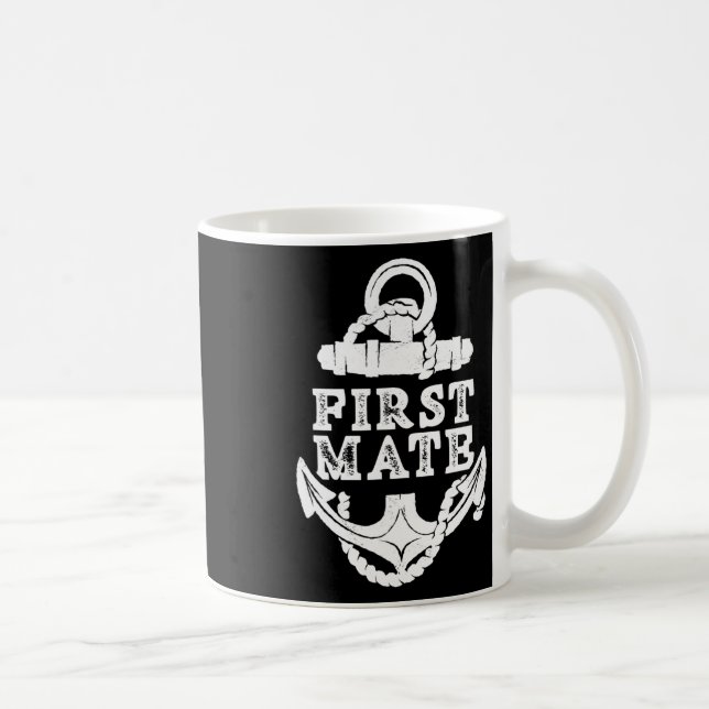 First Mate Yacht Ship Sea Boat Kaffeetasse (Rechts)