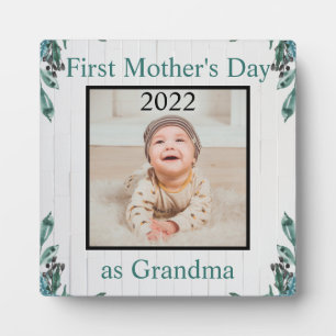 First Mother Day Oma Custom Foto Plaque Fotoplatte