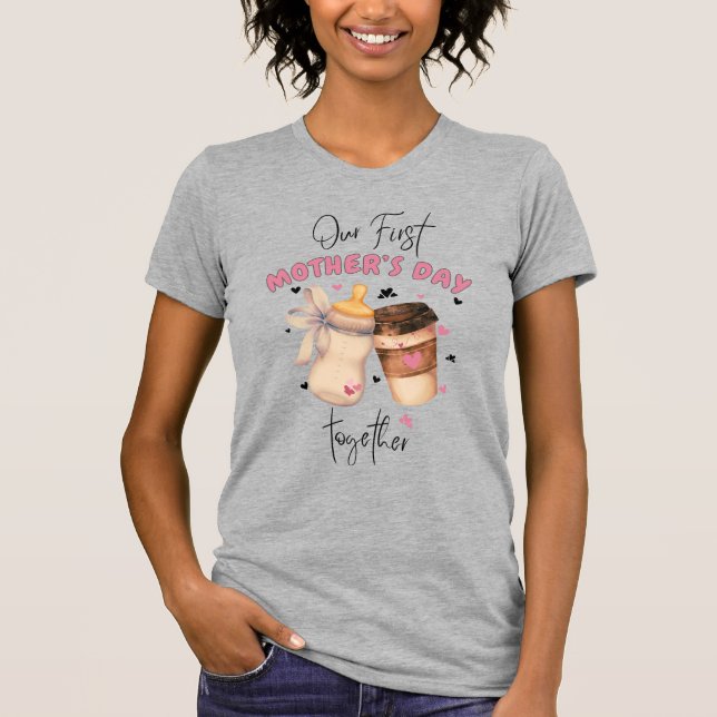 First Mother Day Shirt 2025/Pink Matching Outfit (Vorderseite)