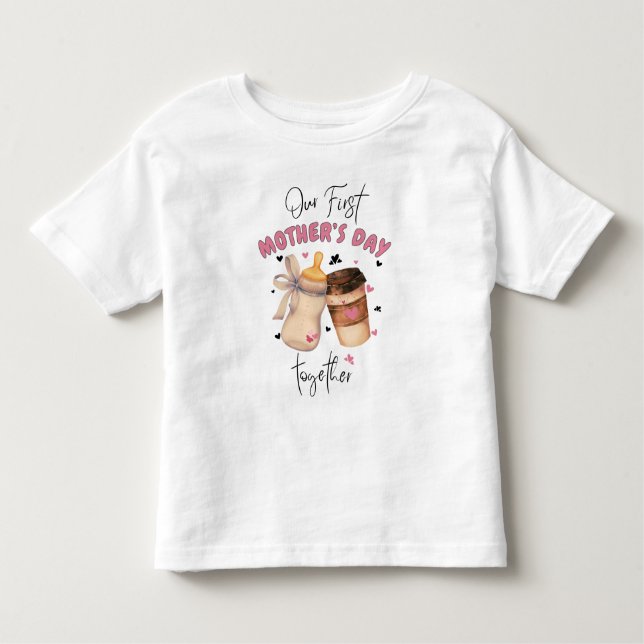 First Mother Day Shirt 2025/Pink Matching Outfit (Vorderseite)