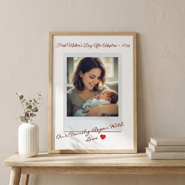 First Mother’s Day After Adoption Photo Poster