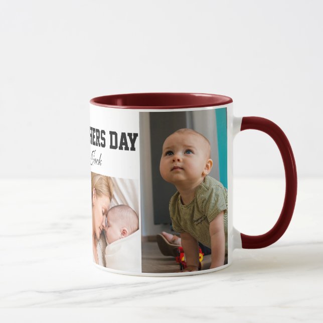 first mothers day cute photo collage Mug Tasse (Rechts)