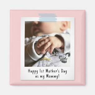 First Mother's Day Snapshot Style Foto Magnet