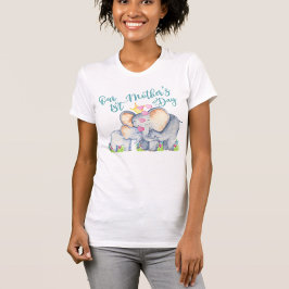 First Mütter Day Mommy and Baby Elephant T - Shirt