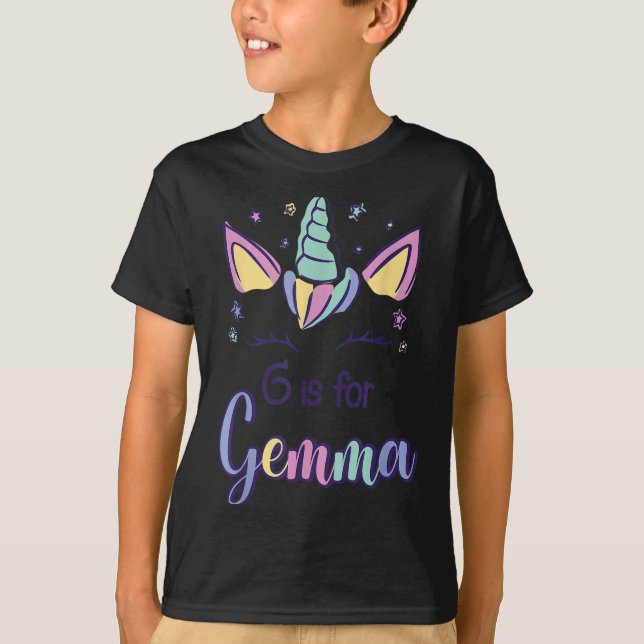 First Name Gemma D G Is For Gemma  T-Shirt (Vorderseite)