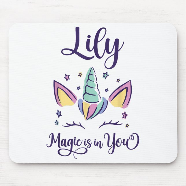 First Name Lily D Lily  Mousepad (Vorne)