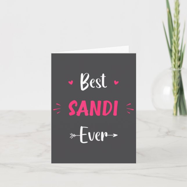 First Name Sandi Funny Quote Sandi  Karte (Vorderseite)